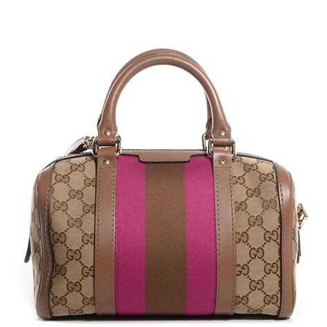 gucci small vintage web boston bag